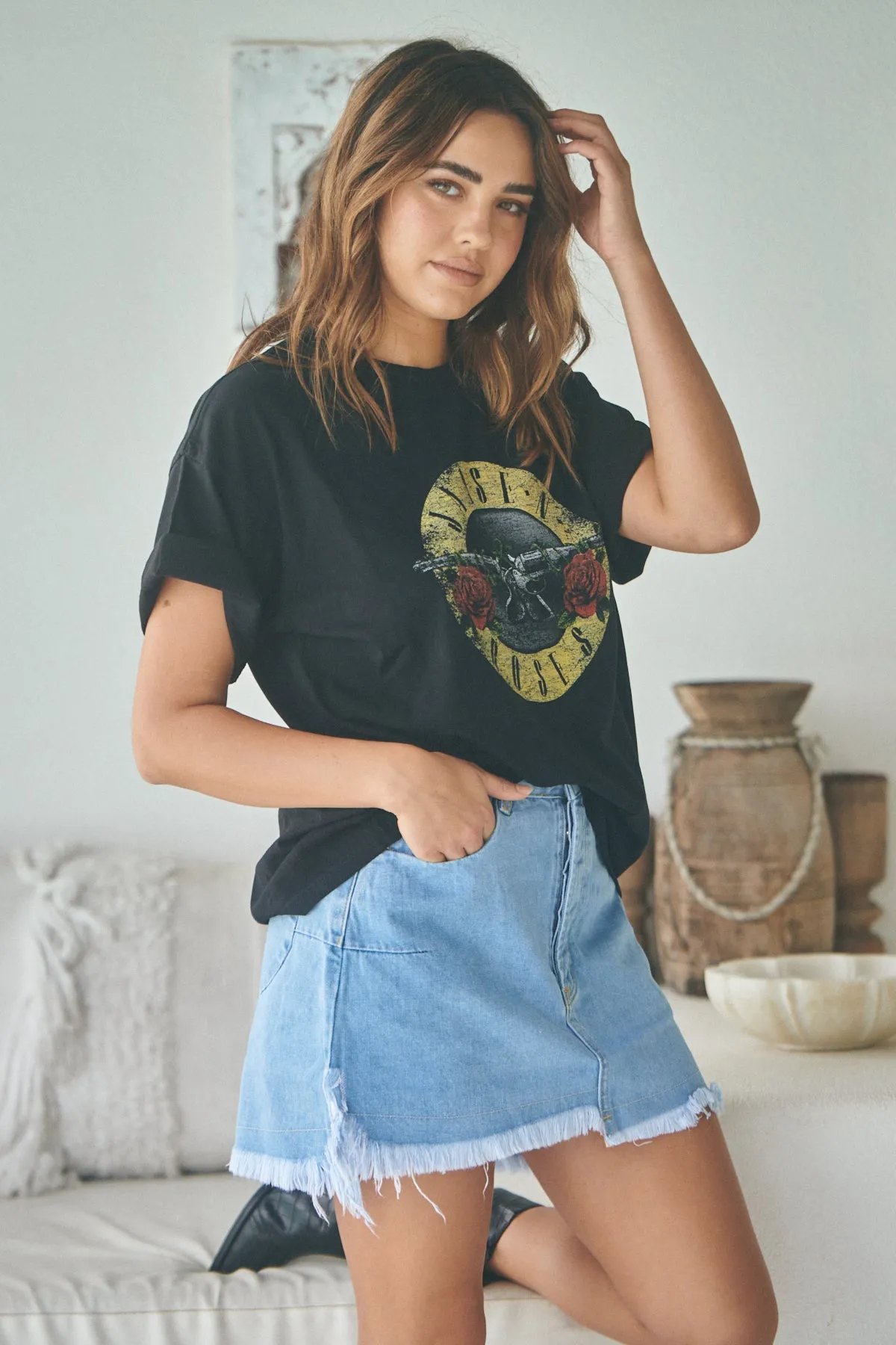 Boyfriend Tee - Jaase   Roses