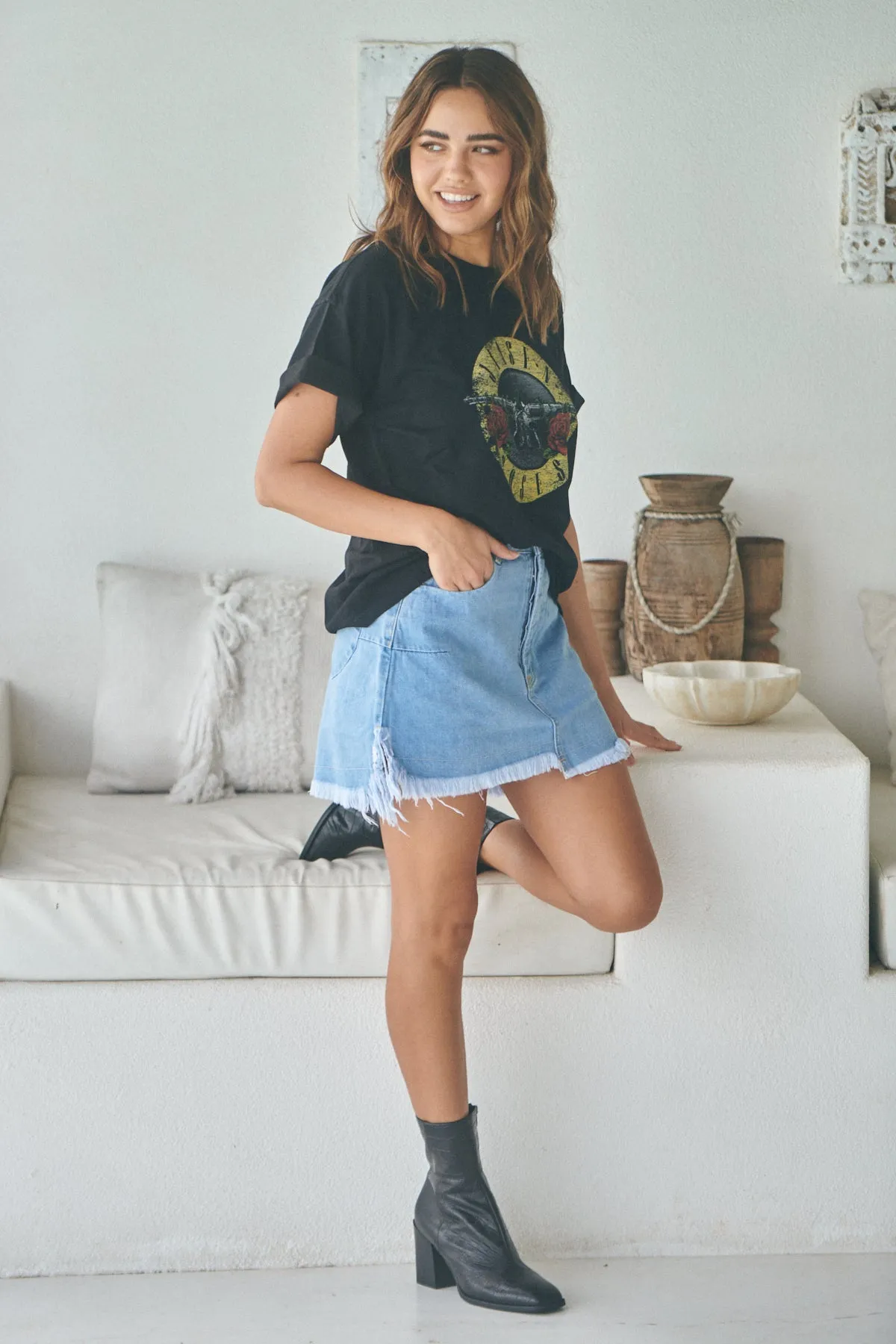 Boyfriend Tee - Jaase   Roses