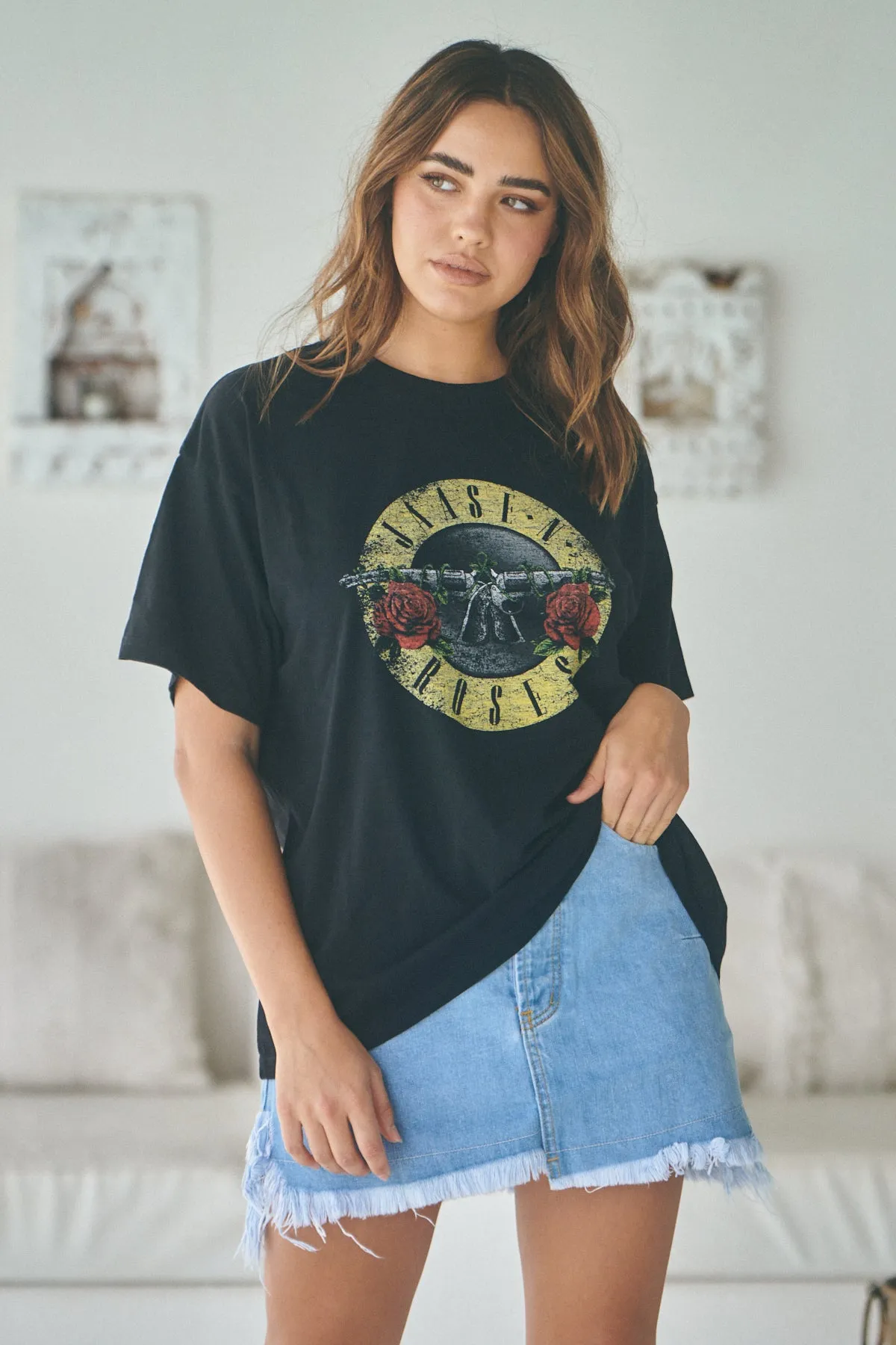 Boyfriend Tee - Jaase   Roses