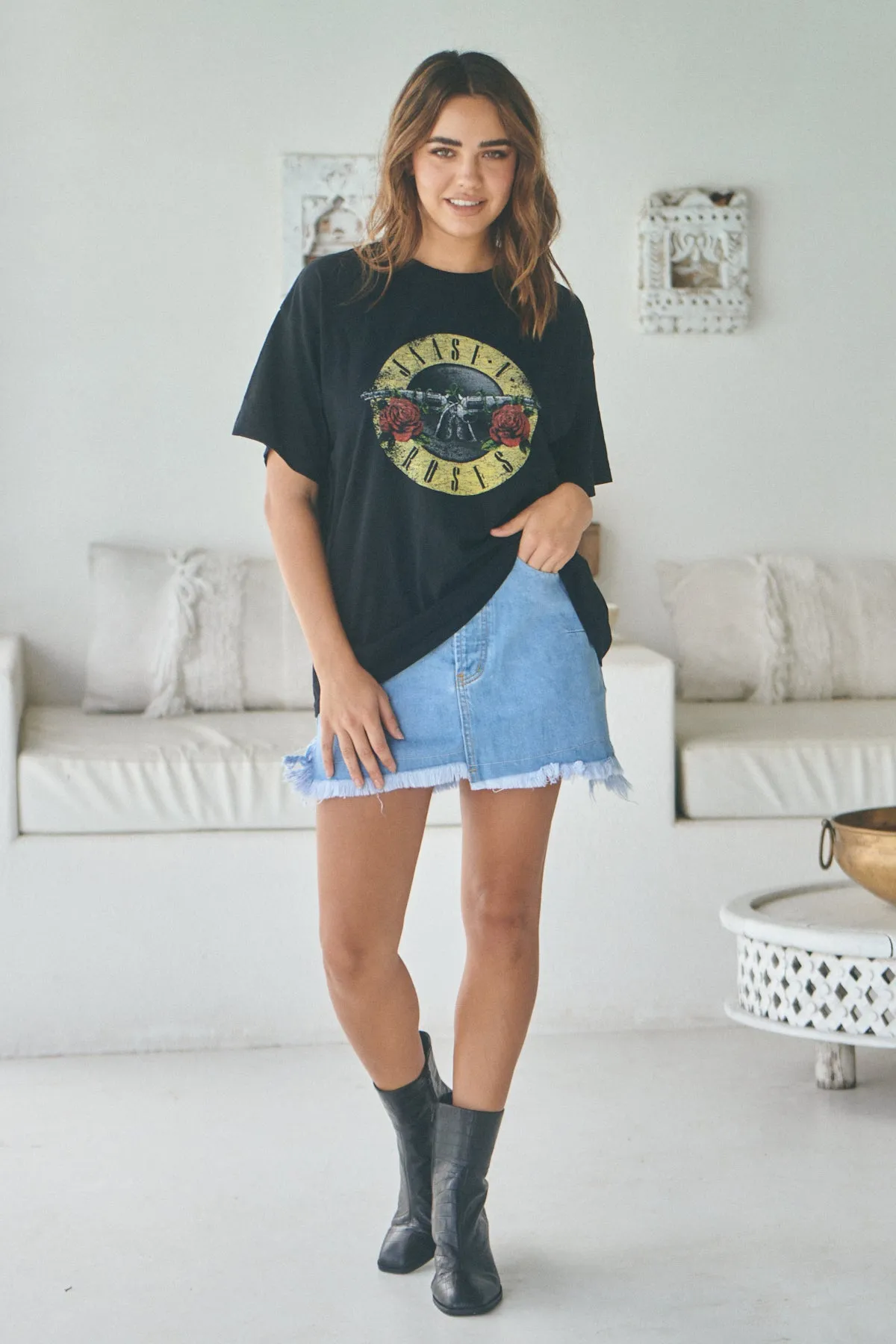 Boyfriend Tee - Jaase   Roses