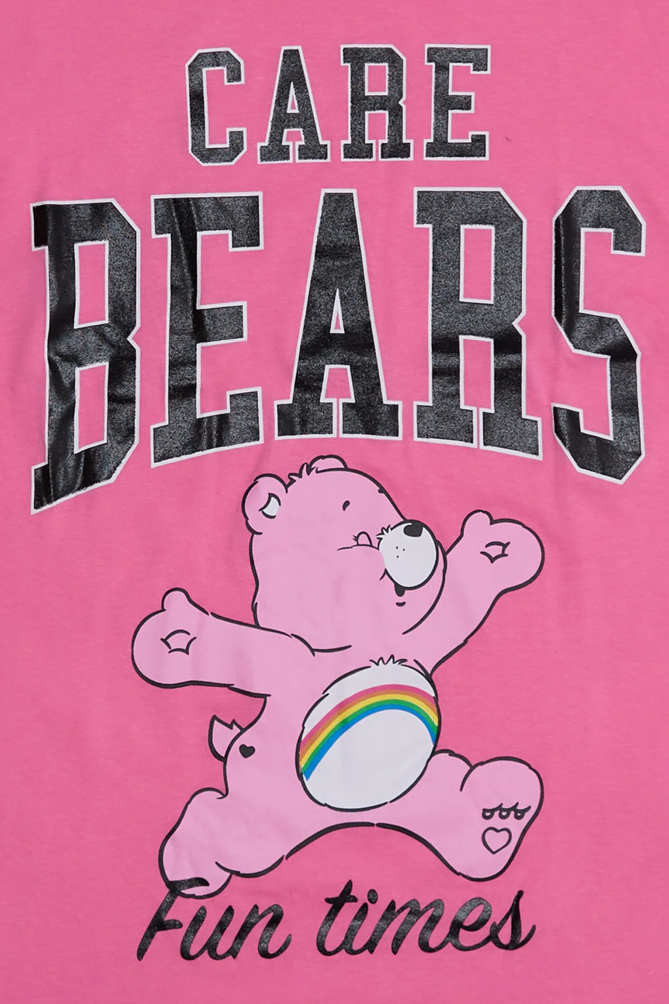 Care Bears Fun Times Graphic Glitter Relaxed Tee