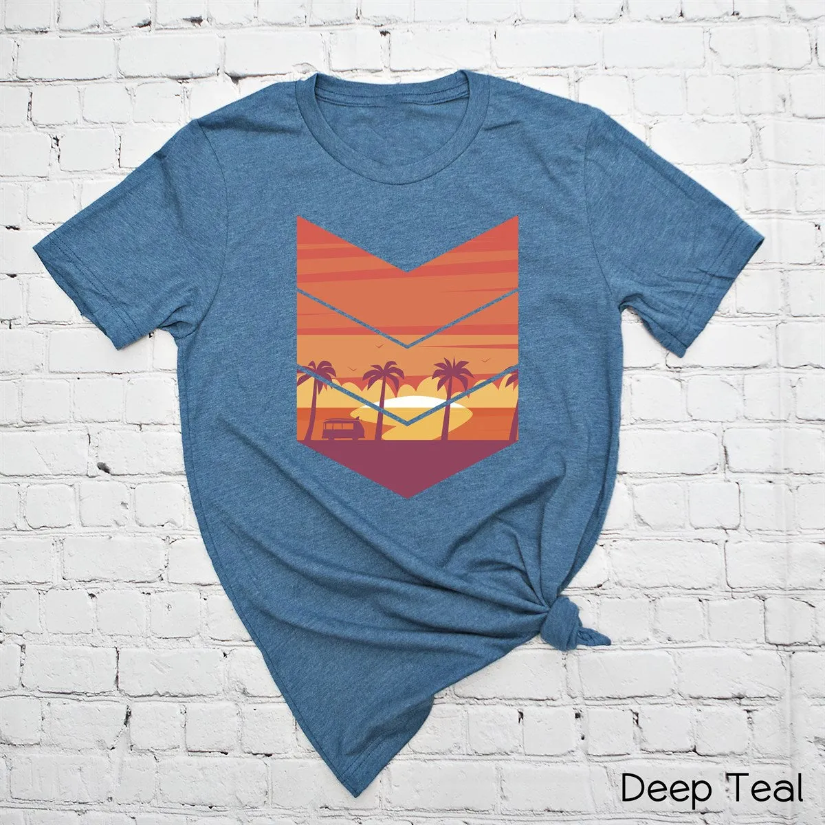 Chevron Sunset Beach Tee