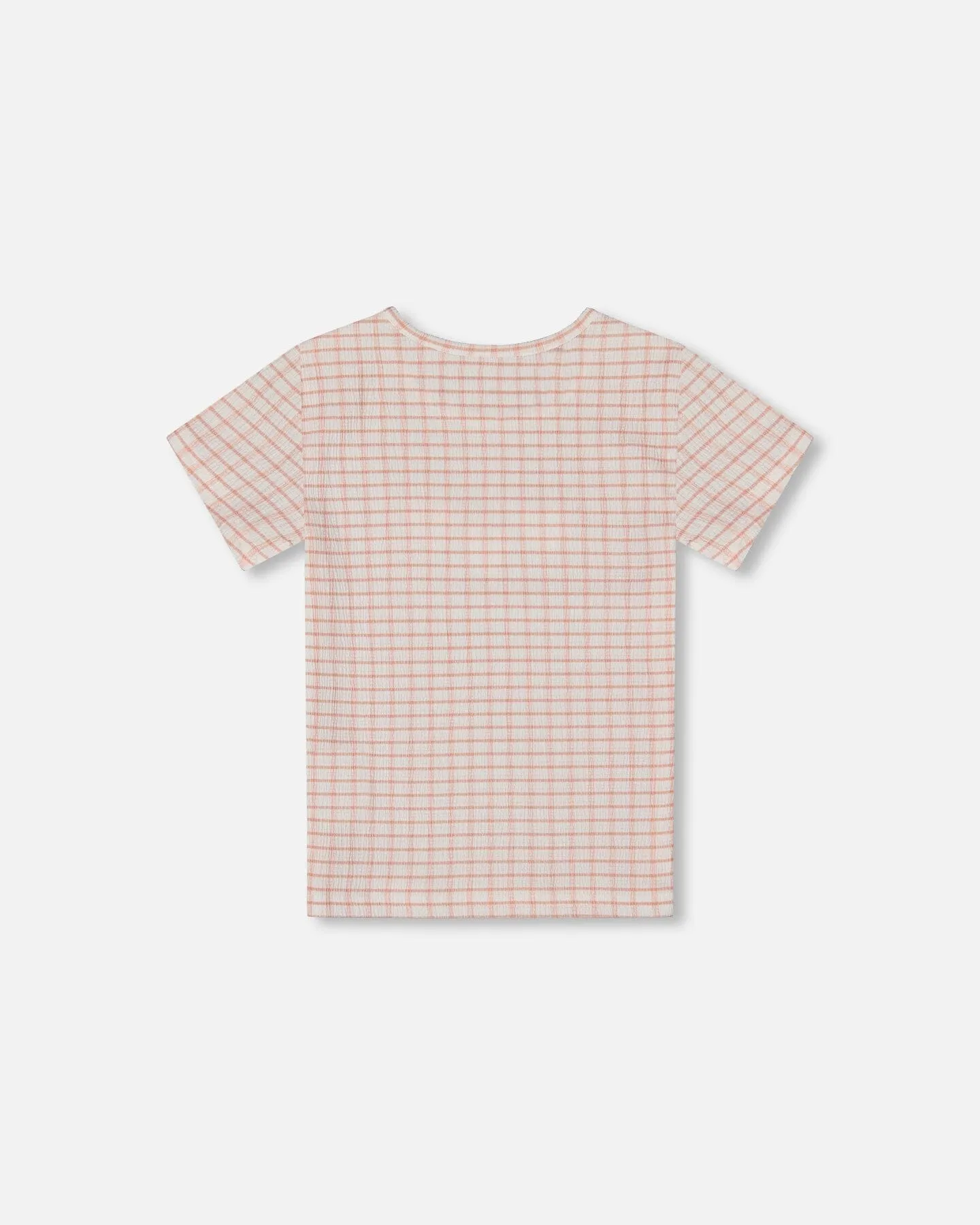 Crinkle Top With Applique Light Old Pink