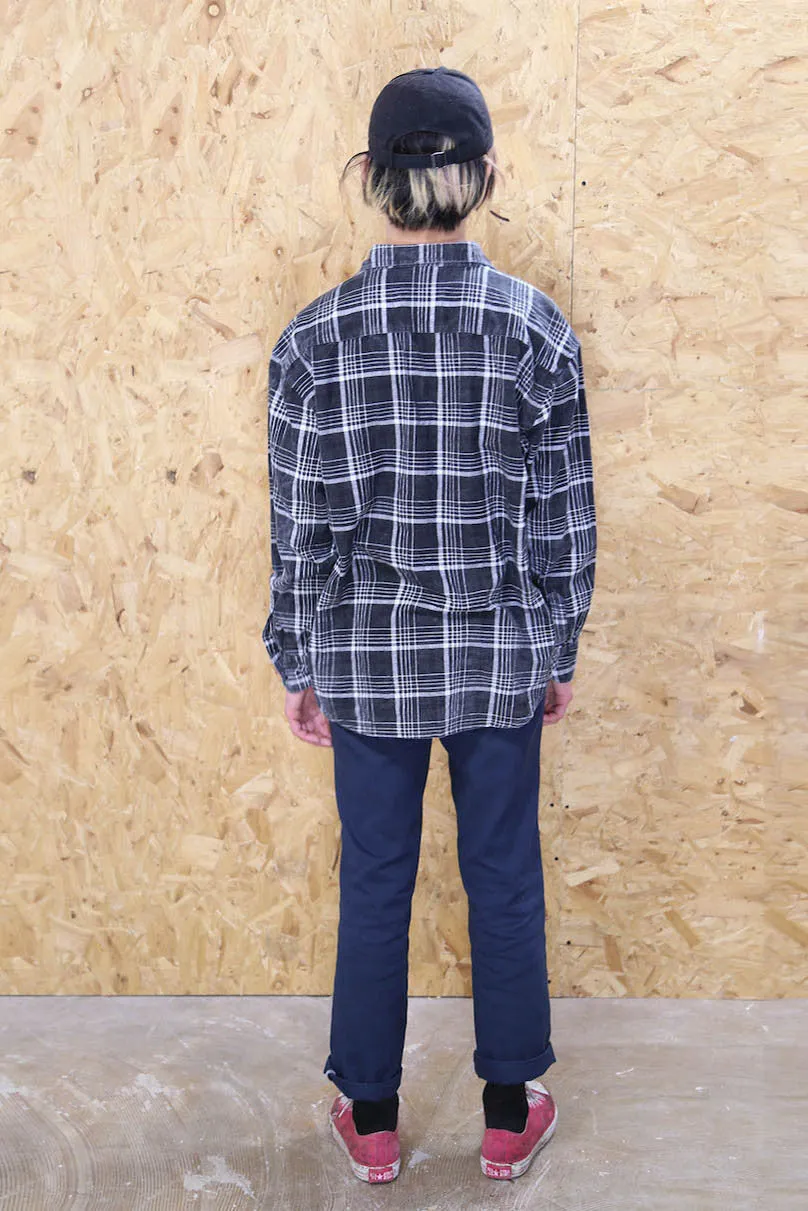 Grid Checked Flannel Shirt