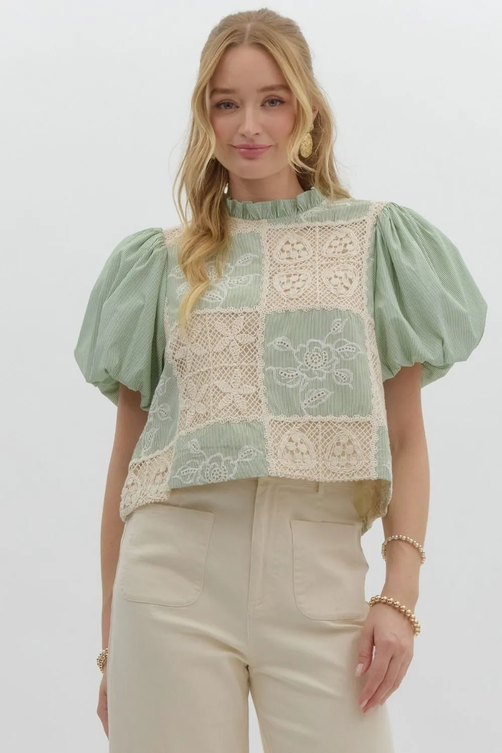 Houston Bubble Sleeve Top
