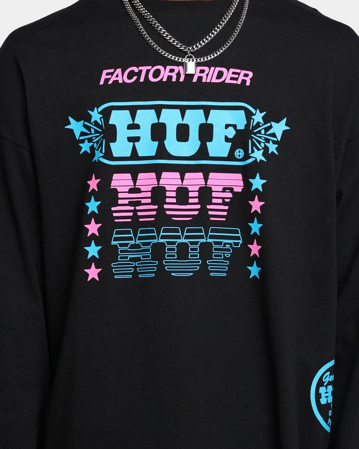 HUF Factory Rider Long Sleeve T-Shirt Black