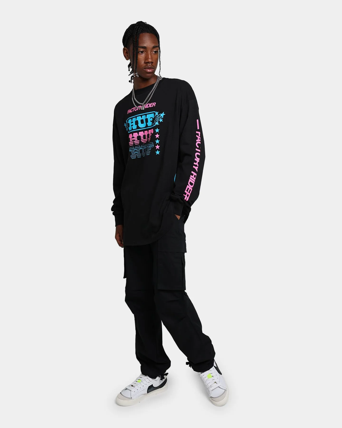 HUF Factory Rider Long Sleeve T-Shirt Black