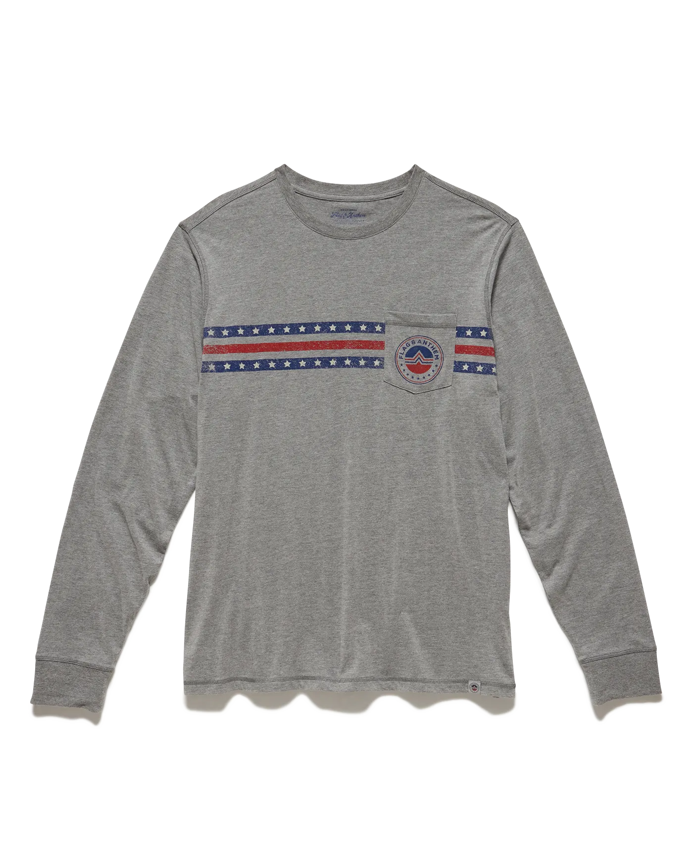 ICON LOGO STRIPED CREWNECK TEE