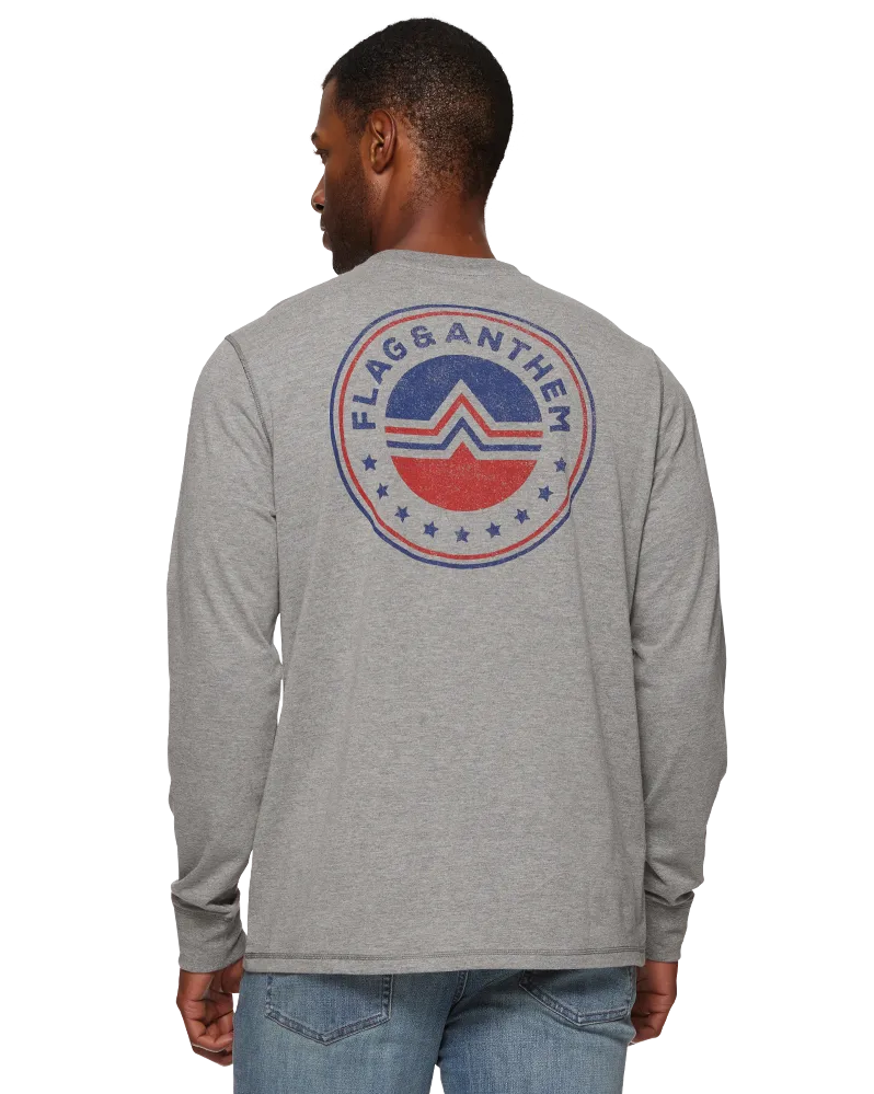 ICON LOGO STRIPED CREWNECK TEE