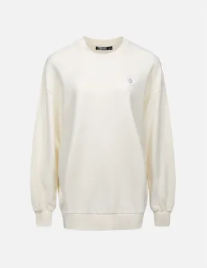 Kamon Glitter Print Oversize Sweatshirt
