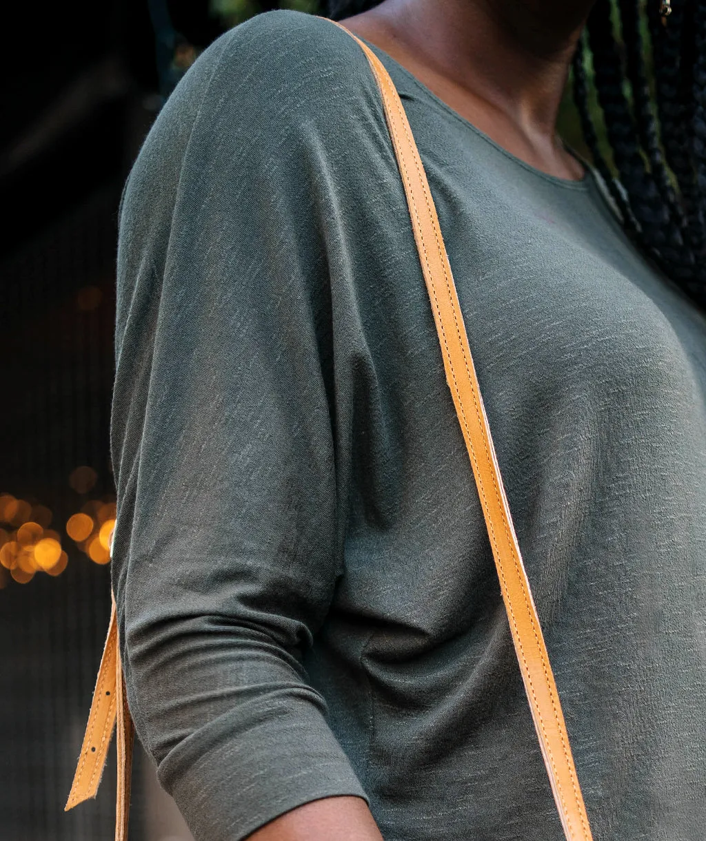LENOX dolman top in Army Green