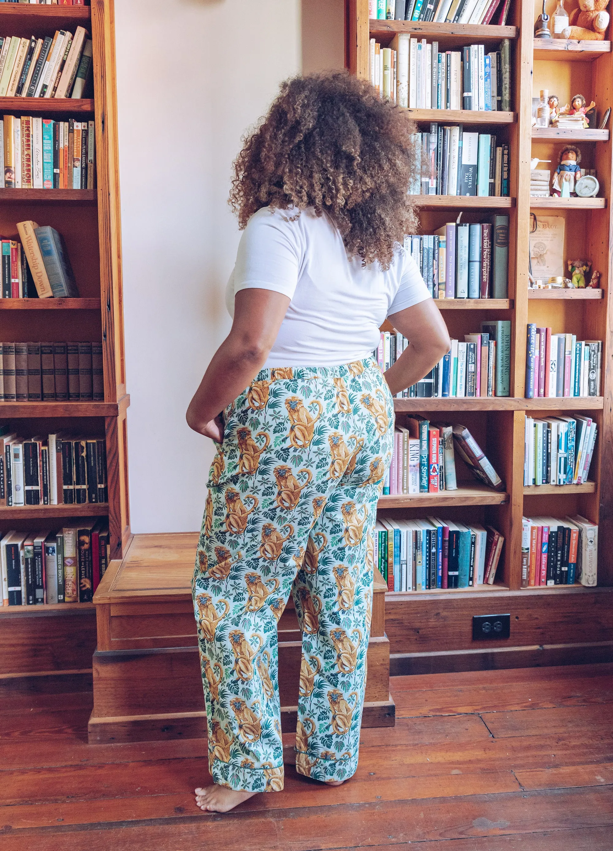 Lion Tamarin - Pajama Pants - Jade