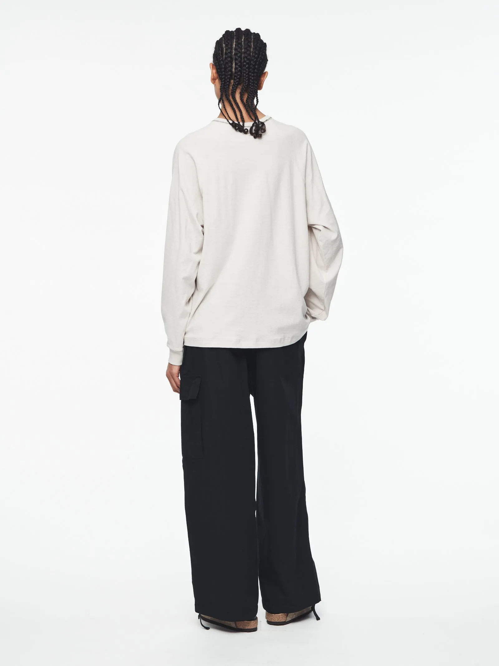 L/S Raglan T in Pebble