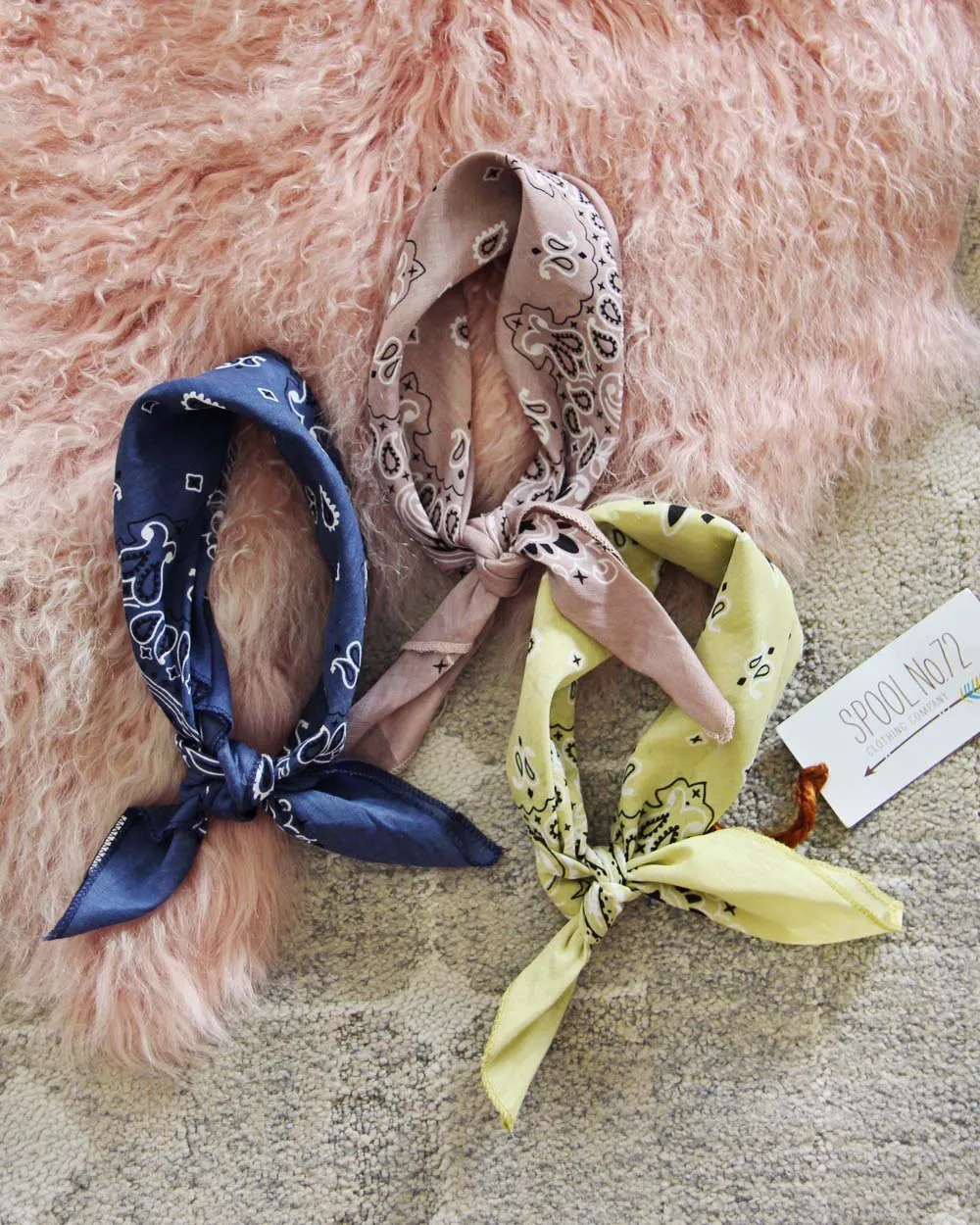 Luxe Cotton Bandana in Sunset