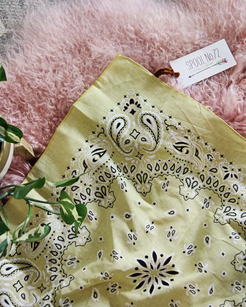 Luxe Cotton Bandana in Sunset