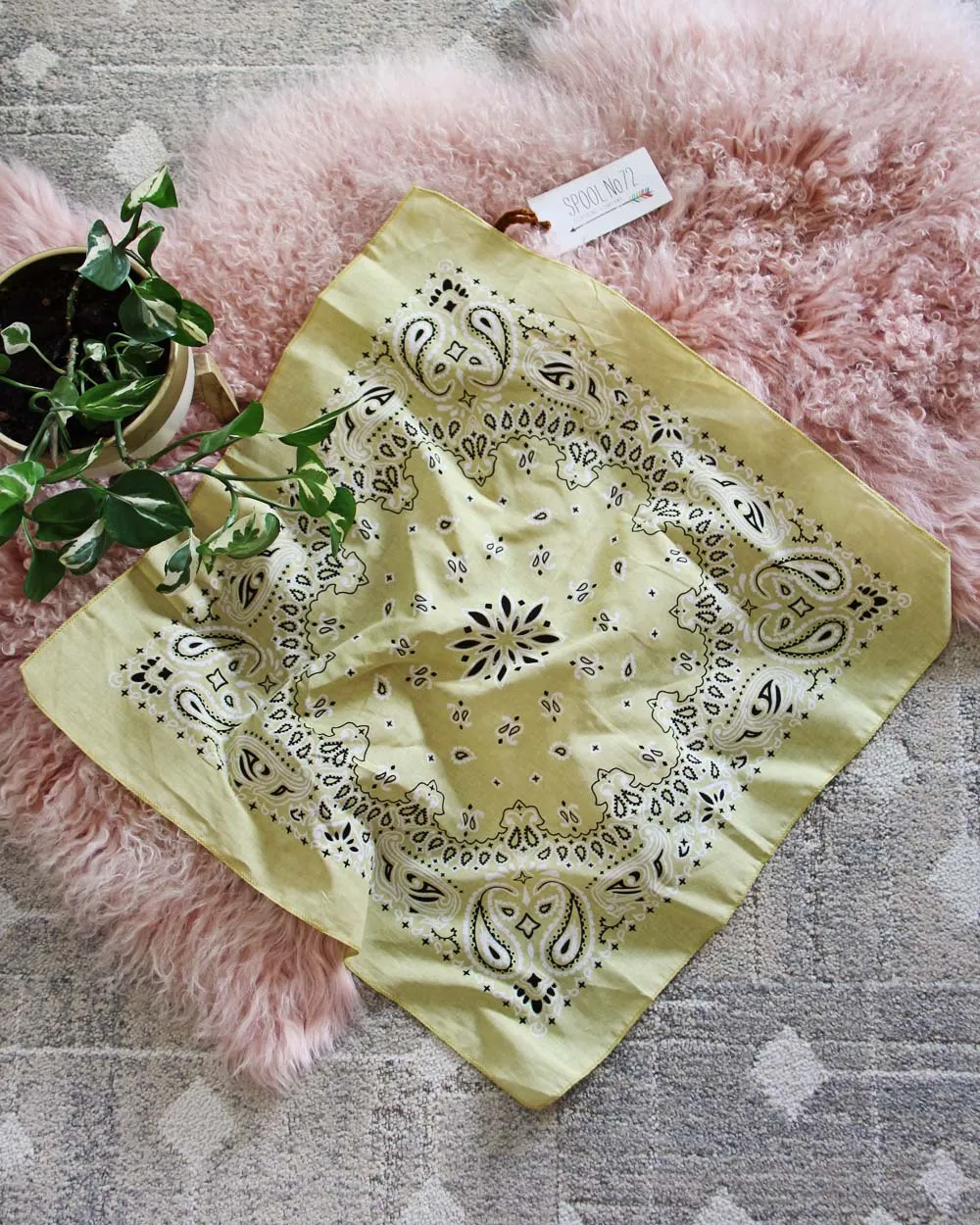 Luxe Cotton Bandana in Sunset
