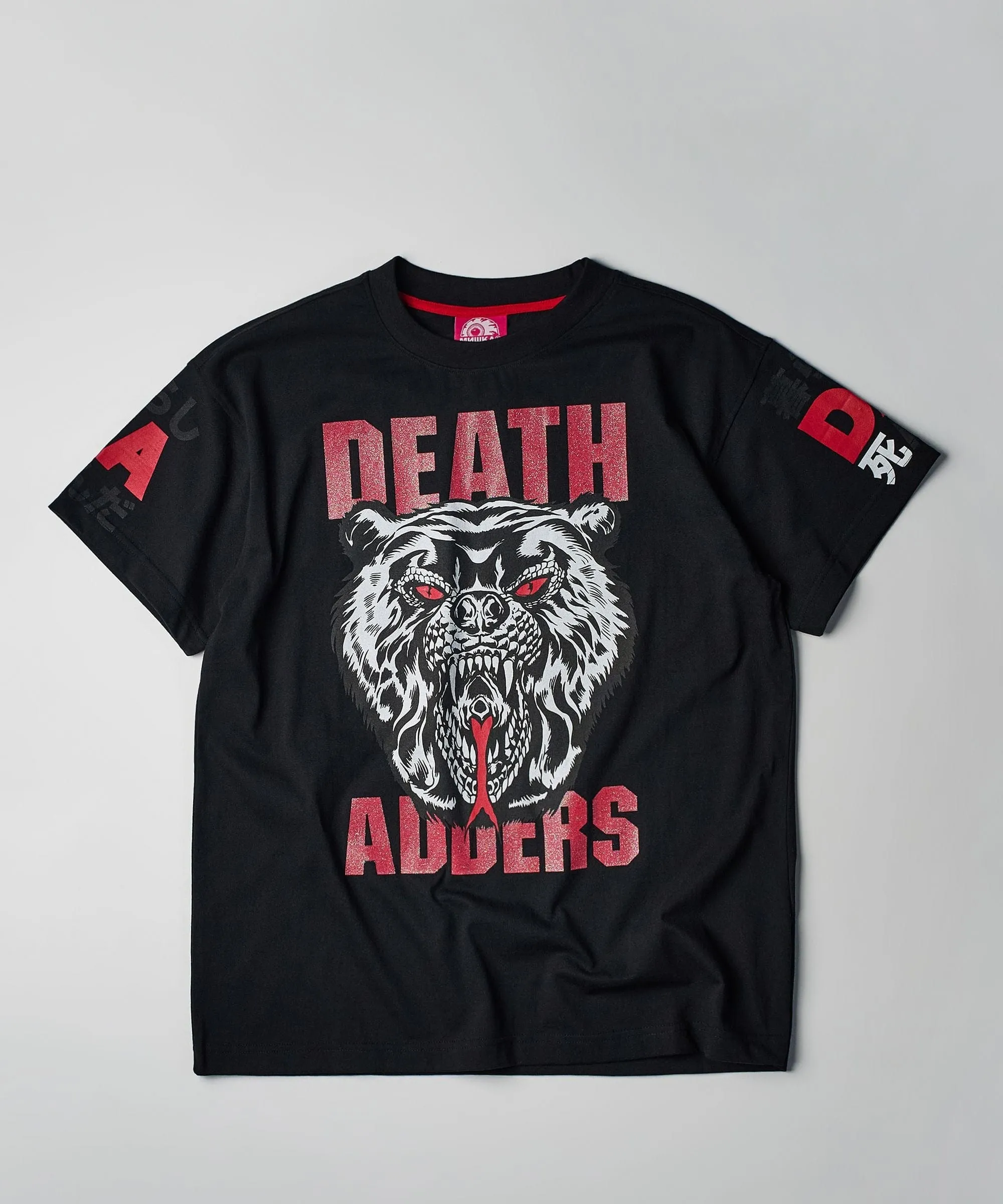Mishka Death Adders Glitter Print Short Sleeve Tee - Black