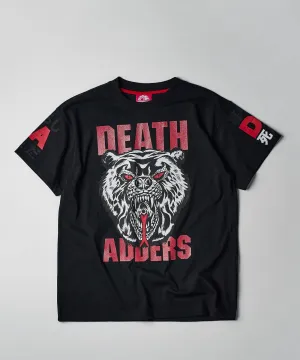 Mishka Death Adders Glitter Print Short Sleeve Tee - Black