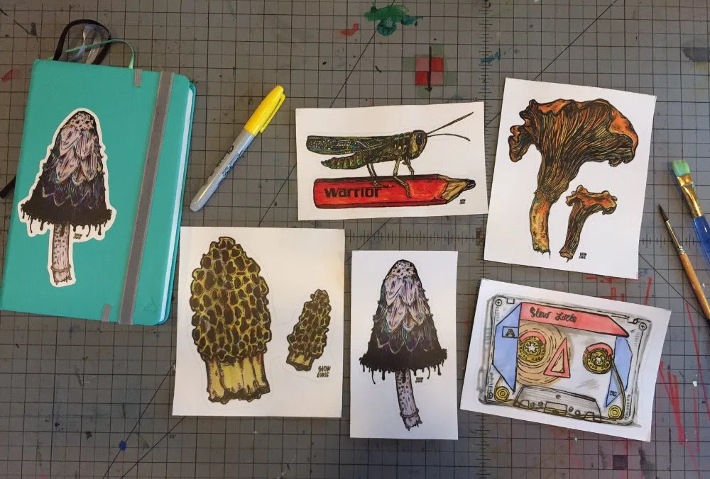 Morel Mushrooms Sticker