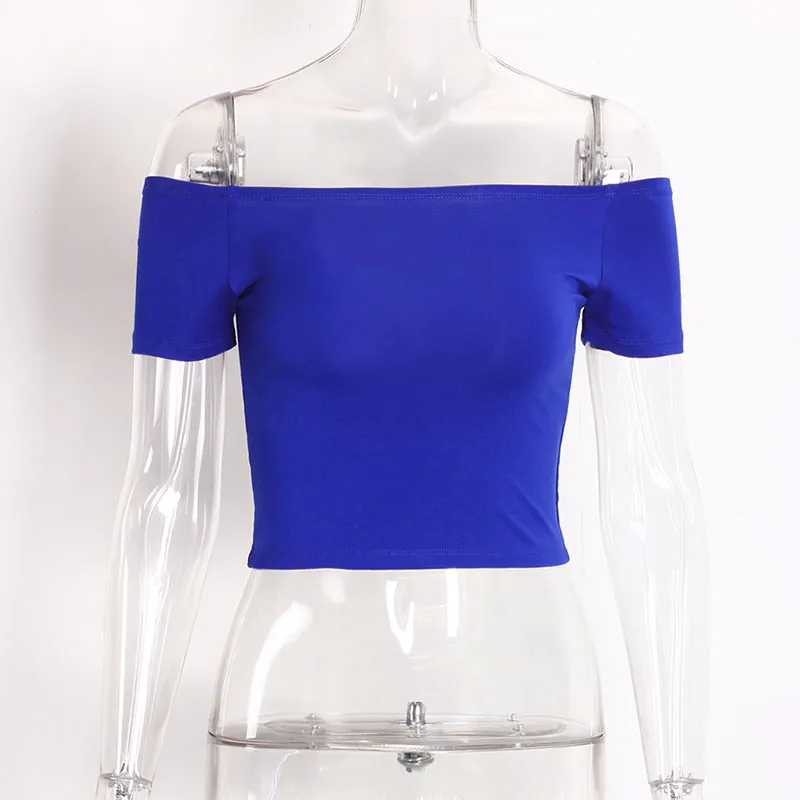 Off Shoulder Crop Top Shirt