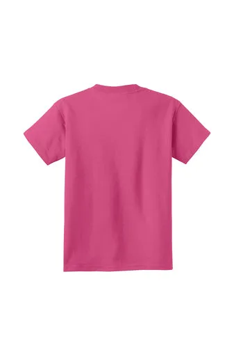 Port & Company Youth Core Cotton Tee - Sangria