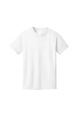 Port & Company Youth Core Cotton Tee - White