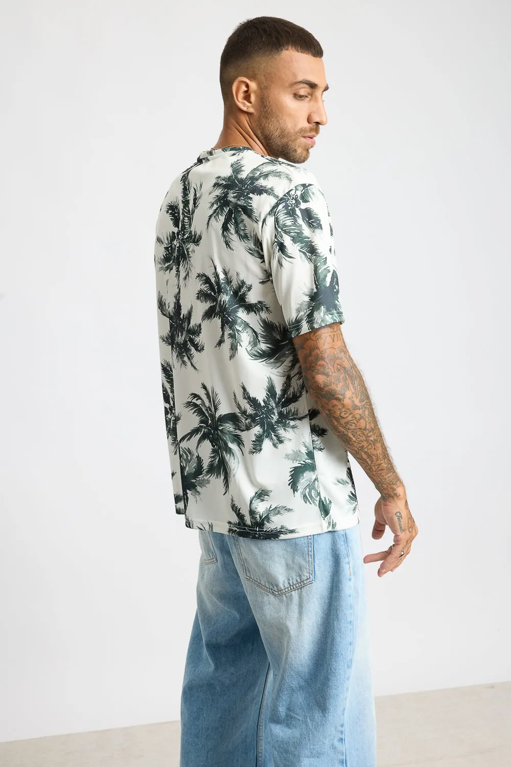 Printed Men's T-Shirt - Tropical Sunset