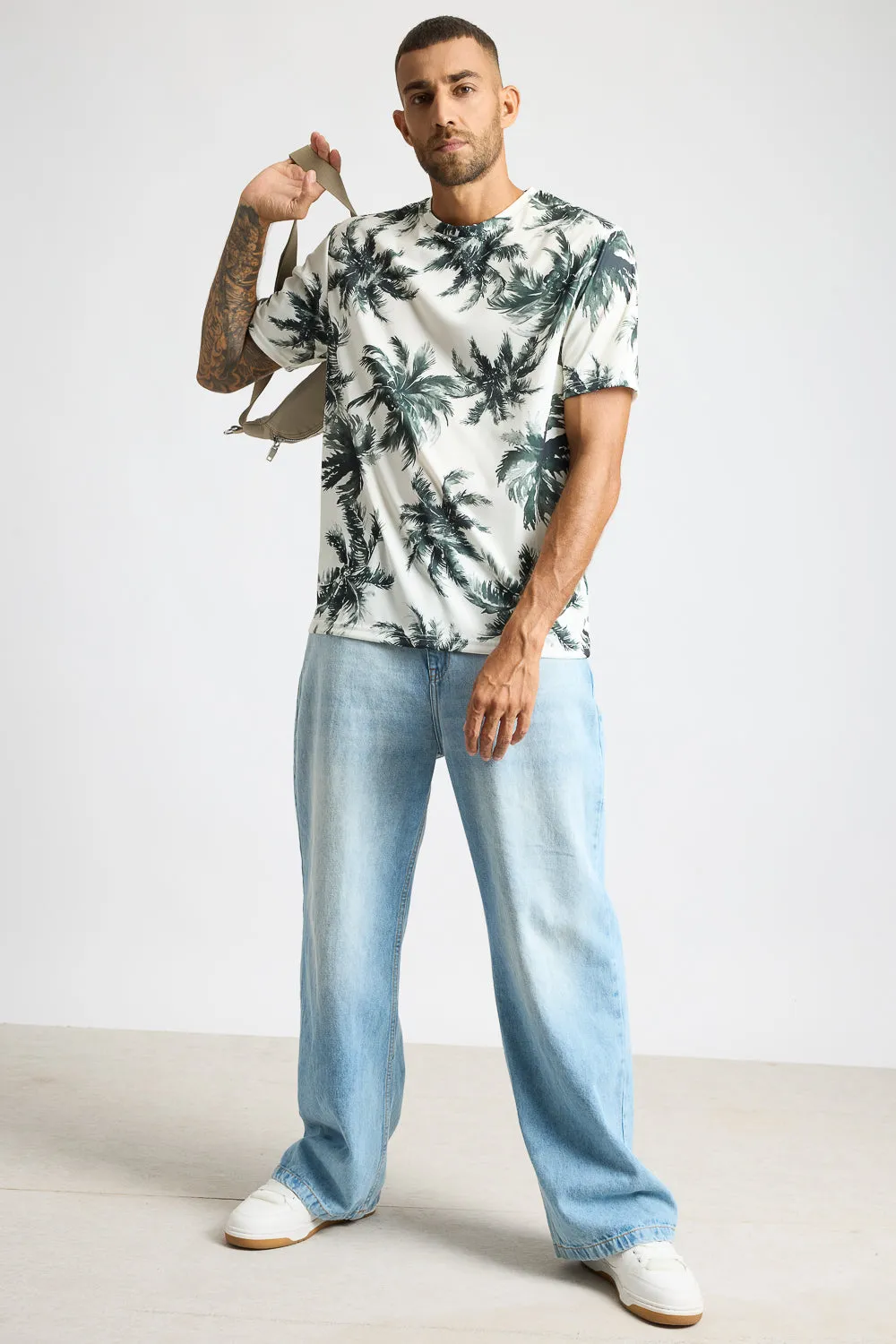 Printed Men's T-Shirt - Tropical Sunset