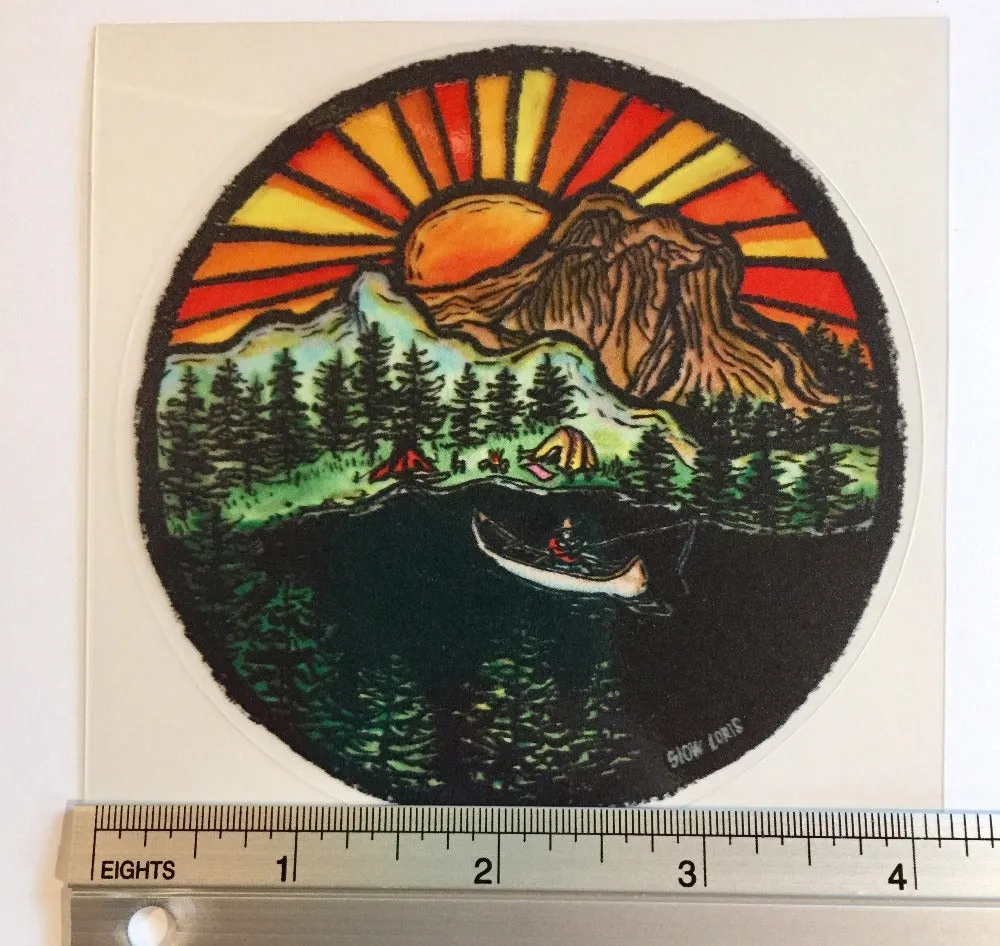 Riverside Stained Glass Decal