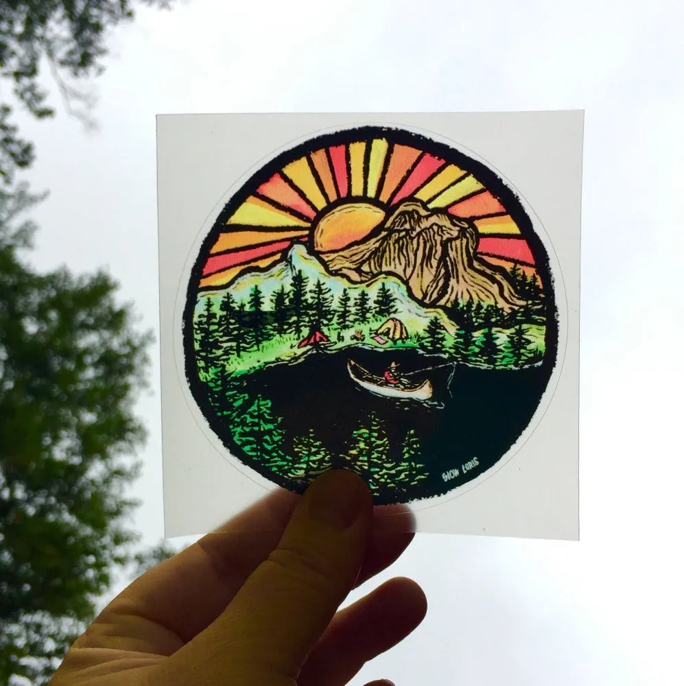 Riverside Stained Glass Decal