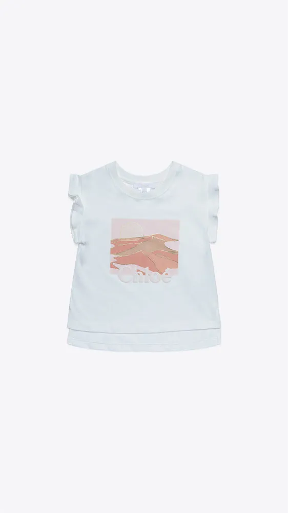 Short Sleeve T-Shirt "Dune" Visual with Glitter