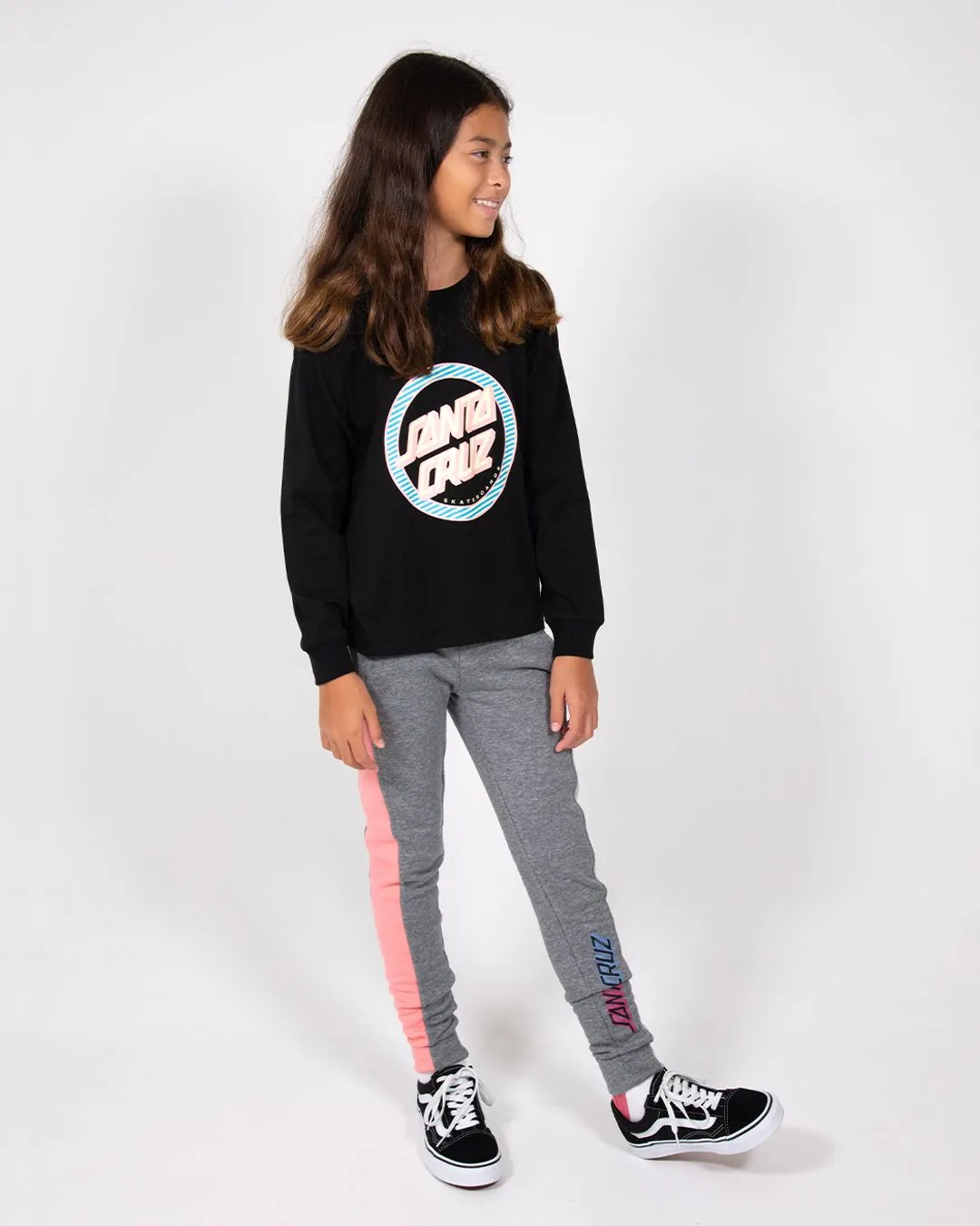 Striped Reverse Dot Long Sleeve Tee
