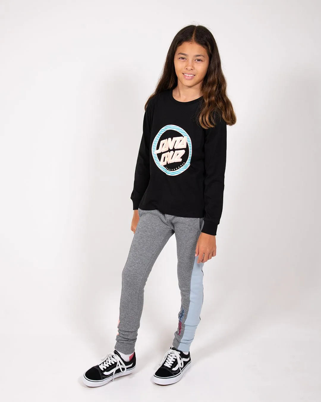 Striped Reverse Dot Long Sleeve Tee