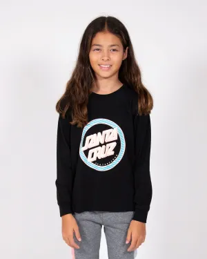 Striped Reverse Dot Long Sleeve Tee
