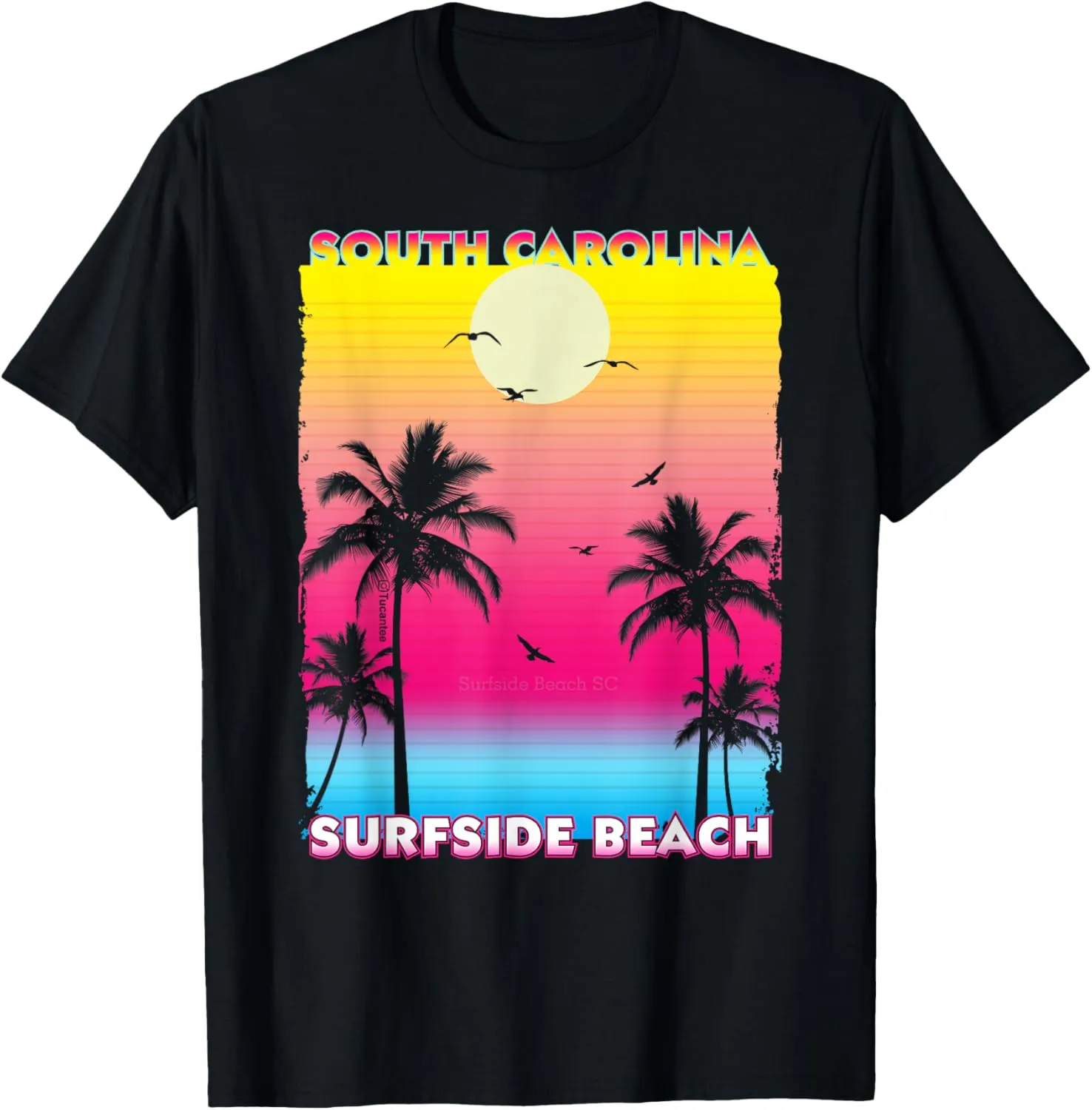 Surfside Beach South Carolina SC summer vintage Sunset T-Shirt