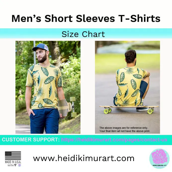 White Black Striped Men's T-shirt, Modern Stripes Premium Tees For Men-Made in USA/EU